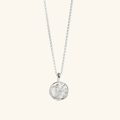 Venus Coin Necklace Sterling Silver